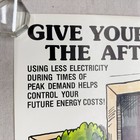 Original 1980 Southern California Edison Energy Conservation Poster  July Ed Sce