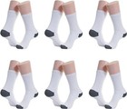 6-12 Pairs Men s White Work Sports Athletic Crew Socks Cotton Size 9-11 10-13