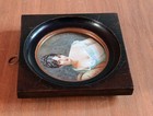 Antique 19th Century Europe Portrait Miniature Young Lady Woman