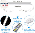 Kitchen Under Cabinet Led Lighting Kit  Super Bright  6 Pcs 12 Inches Light Bars