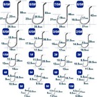 100pcs Octopus Fishing Hooks High Carbon Steel Circle Hooks 22mm 42mm Sea Hooks