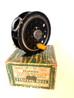      1494 Pflueger Medalist Reel With Box   Papers - Ca 1937 - Round Guard    