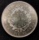 1975 French Silver Hercules  50 Francs  Enn Coins