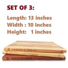 Azauvc Book Cutting Board Set Cutting Boards That Look Like Books Solid Acacia