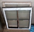 2 -39 X  27  1 2 Vintage Large Window Sashes 4 Pane Each 1 Missing Pane   Read 