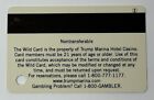 Donald Trump Marina Hotel   Casino Player Rewards Slot Card Atlantic City