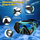 Dry Snorkel Set panoramic Wide View Anti-fog Scuba Diving Mask professional