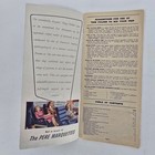 1947 Pere Marquette Railway Vintage Passenger Timetable Brochure Trains