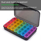 7 Day Weekly Pill Organizer Pill Case Pill Box Medicine Container 4 Times A Day