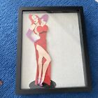 Custom Made Disney   s Roger Rabbit    jessica Rabbit    3d Pin Display Shadow Box 13   