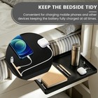 Bedside Shelf  Bed Shelf   Clip On Floating Desk Tray  Dorm Room Organizer