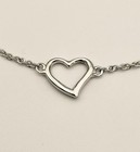 Sterling Silver Vintage Heart Anklet