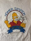 Vintage Rare Homer Simpson  atomic Dad  Graphic White T-shirt  Size Xl