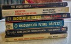 Lot Of 6 Vintage Pbs - Ufos  Flying Saucers  Binder  Frank Edwards  1950s-70s 