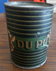 Dupont  Black Sporting Powder Antique Gun Powder Cardboard   Tin Advertising