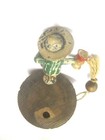 Wood German Man With Hat Liquor Bottle Stopper Pourer Finely Carved Spins