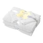White  Luxury Bath Towels - Cotton Hotel Spa Bathroom Towels - Set Of 6 - 400gsm