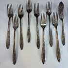 Vintage 14 Pcs Wm A Rogers Oneida Aa Heavy  Pattern Debutant Silver Plate 1930s
