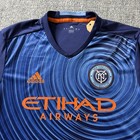 Adidas Mls New York City Fc Nycfc Soccer Football Jersey Kit Mens Large