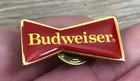 Budweiser Beer Red Logo Bow-tie Shaped Lapel Hat Jacket Vest Shirt Pin