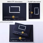 Non-warping 100 Cotton Watercolor Paper Block - 20 Sheets Of 160lb 350gsm Cold