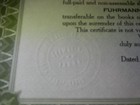 Original Fuhrmann   Schmidt Beer Brewery Philadelphia Stock Certificate Specimen
