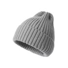 Thick Ribbed Beanie Knit Ski Cap Skull Hat Warm Solid Plain Color Winter Cuff Us