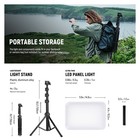 Neewer 2 Pack Led Video Light  Studio Panel Lighting Kit With Tripod Stands