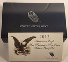 2012 American Eagle San Francisco Two Coin Silver Proof Set Original Box   Coa