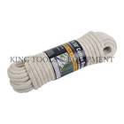 New 50  Ft  Solid Braided Cotton Rope  3 8  Thick 110 Lbs  Load  Boat Camping