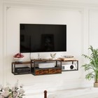 55  Floating Tv Stand  Modern Entertainment Center  Wall-mounted Media Consol   