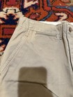 Vintage 1940s Ww2 Us Military Cotton Khaki Chino Trousers Pants Button Fly 28x28