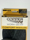 Copper Fit Work Gear Comfort Insoles W arch Support Men Size 8-13 Women 9 5-14 5