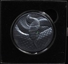 2023 10 000 Francs Republic Of Chad Black Mamba High Relief 2 0z Silver  Ogp coa