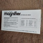 Vintage Bausch   Lomb Magnifying Glass Rectangular Magnifier