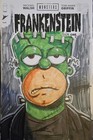 Homer Simpson Frankenstein Original Art Sketch Cover Universal Monsters  1