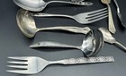 Vintage Mixed Silverplate Flatware   Serving Pieces Lot     Assorted Patterns