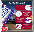 American Flag License Plate Frame  Universal Aluminum Alloy Us Patriotic License