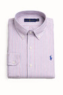 Nwt- Polo Ralph Lauren Mens Custom Slim Multi Stripe Long Sleeve Shirt   S - Xl