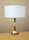 Minty  Vintage Mid Century Danish Modern Wood Lamp  Thurston Era 60s 50s Mcm