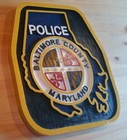 Baltimore County Police Maryland 3d Routed  Wood Patch Plaque Sign Custom Carved