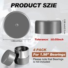 4 Pcs Trailer Bearing Dust Caps 1 98 Inch Rubber Bearing Covers Boat Wheel Hub B
