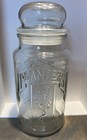 Vintage 1981 75th Anniversary Planners Mr Peanut Glass Jar With Lid Canister