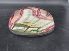 John Derian Decoupage Dome Glass Paperweight Writing Desk Made In Usa