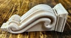 Unfinished Rubberwood Fluted Corbel     7   h X 2 1 2   w X 2 3 8   d     Hand-carved 