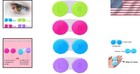 Travel-friendly Colorful Contact Lens Case Set  4 Count For Easy Organization