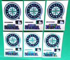 Lot Of 6 Vintage Licensed 1994 Seattle Mariners Baseball Prizmatic Stickers