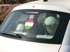 Hungary Flag Circle Sticker Decal