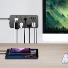 Wall Mountable Surge Protector Power Strip With Usb Ports 8 Outlet Plugs - 4 Ft