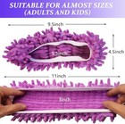 M-jump 8 Pcs 4 Pairs Duster Mop Slippers Cover  Multi Function Chenille Fibre   